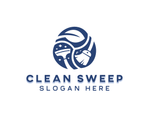 Natural Cleaning Disinfection  logo design