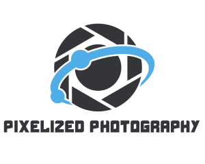 Camera Shutter Planet logo design