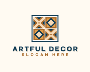 Geometric Tiles Flooring logo design