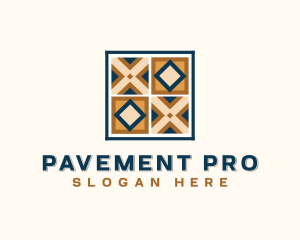 Geometric Tiles Flooring logo design