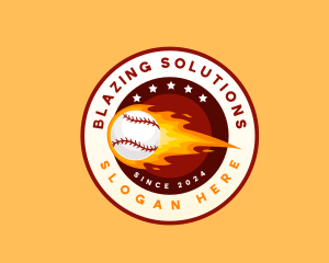 Blazing Baseball Tournament logo