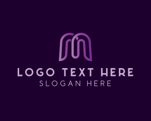 Consulting Digital Letter M  logo