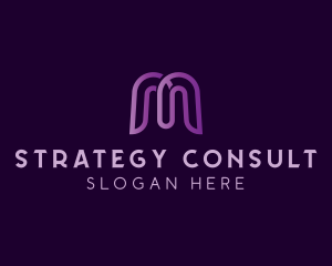 Consulting Digital Letter M  logo