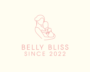 Maternity Breastfeeding Newborn logo design