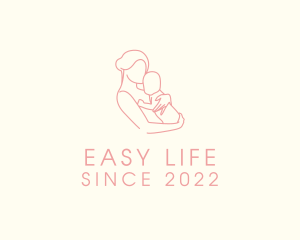 Maternity Breastfeeding Newborn logo design