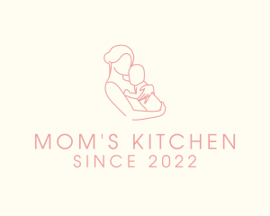 Maternity Breastfeeding Newborn logo design