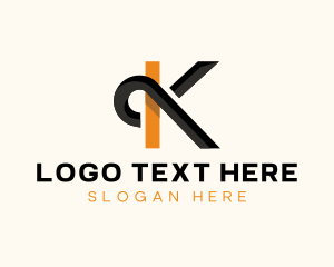 Modern Marketing Business Letter K logo