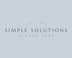 Simple Luxe Business logo design