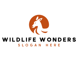 Animal Wildlife Kangaroo  logo design