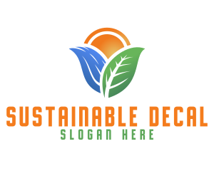 Eco Water Sustainability logo design