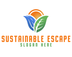 Eco Water Sustainability logo design