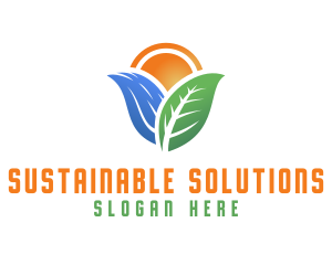 Eco Water Sustainability logo design