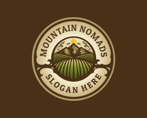 Farm Field Mountain logo design