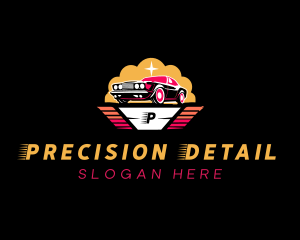 Transport Vehicle Detailing  logo design