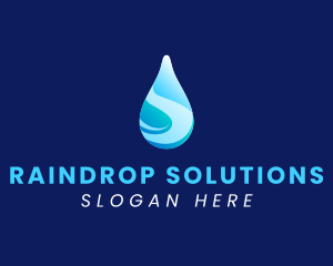 Spring Water Droplet logo