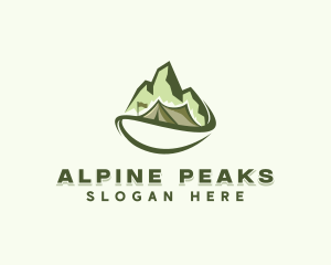 Mountain Peak Tent Camp logo design