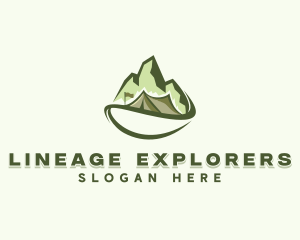 Mountain Peak Tent Camp logo design