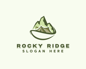 Mountain Peak Tent Camp logo design