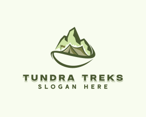 Mountain Peak Tent Camp logo design