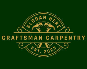 Hammer Tool Craftsman logo design