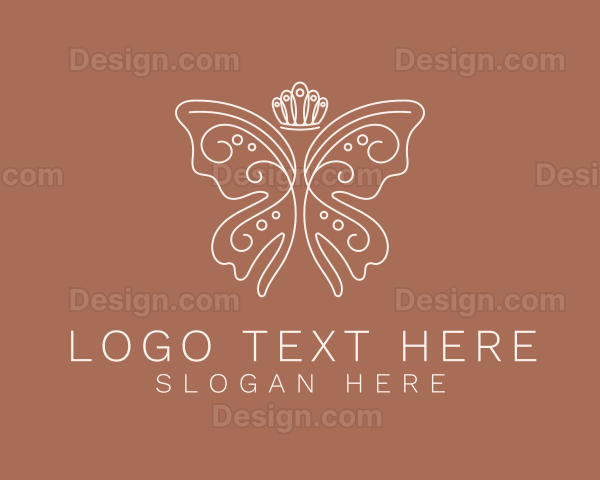 Classy Butterfly Crown Logo