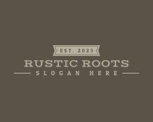 Western Rustic Business logo design