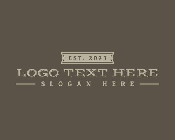 Rustic logo example 4