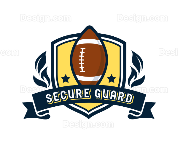 Football Sports Shield Logo