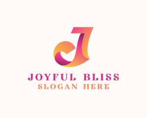 Creative Feminine Letter J logo design