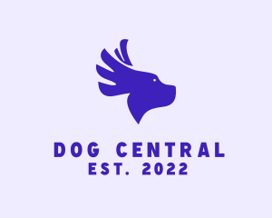 Dog Wings Veterinary logo design