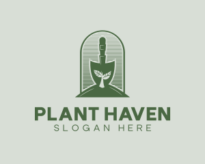 Shovel Planting Yard logo design