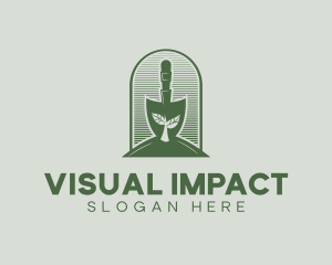 Shovel Planting Yard logo design