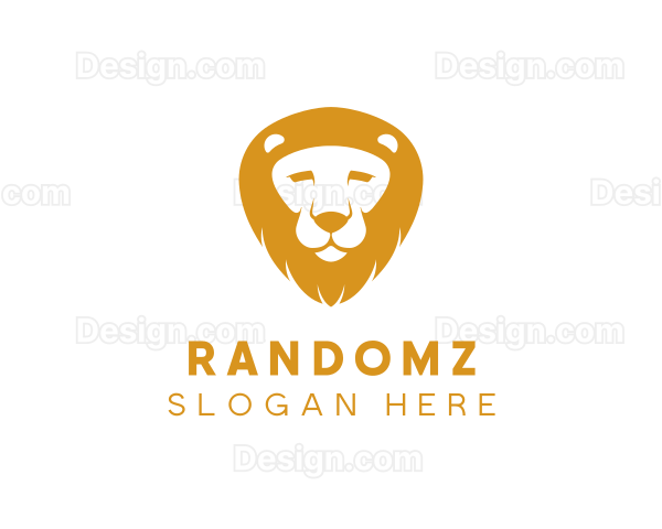 Lion Zoo Wildlife Logo