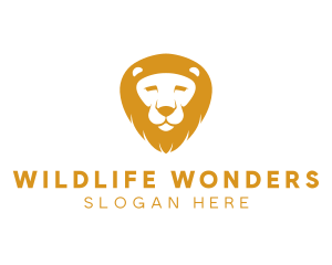 Lion Zoo Wildlife logo design