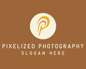 Polynesian Letter P logo design