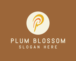 Polynesian Letter P logo design