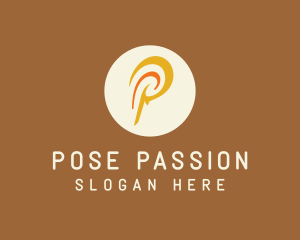 Polynesian Letter P logo design