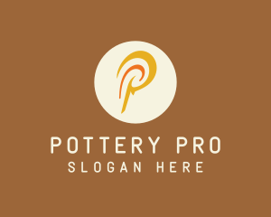 Polynesian Letter P logo design