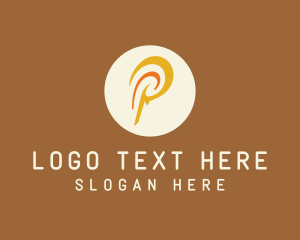 Letter - Polynesian Letter P logo design