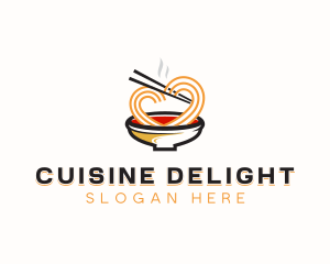 Noodles Cuisine Restaurant logo design