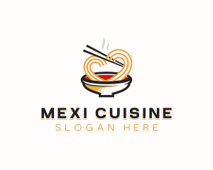 Noodles Cuisine Restaurant logo design