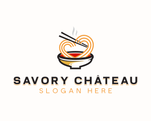 Noodles Cuisine Restaurant logo design