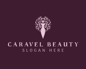 Beauty Woman Tree logo design