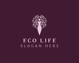 Beauty Woman Tree logo design