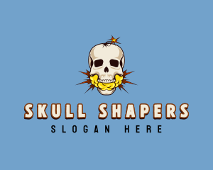 Skeleton Bomb Skull logo