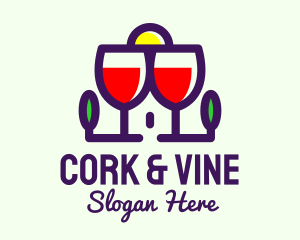 Red Wine House logo design