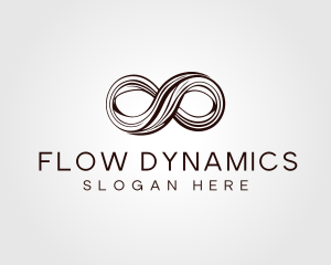 Infinity Loop Swirl logo design