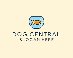 Pet Goldfish Bowl logo design