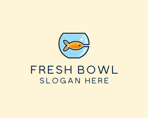 Pet Goldfish Bowl logo design