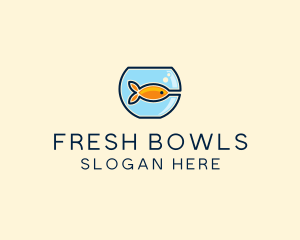 Pet Goldfish Bowl logo design